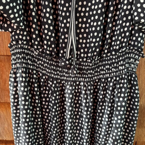 NWT Max Studio London Black/White Polka Dot Tiered Maxi Dress in Women's X-Large - Picture 8 of 16
